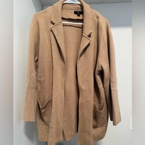 J Crew tan sweater blazer